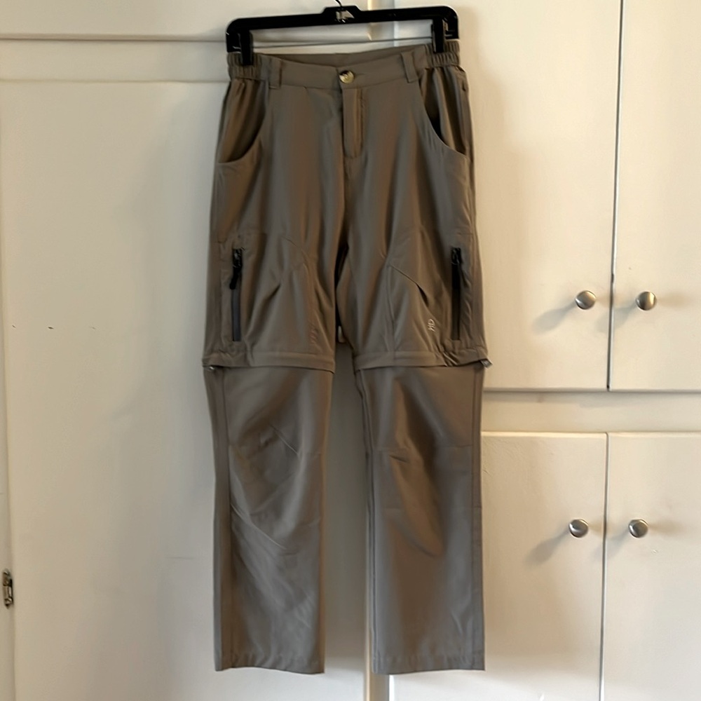 Hiking or camping pants, converts into shorts.